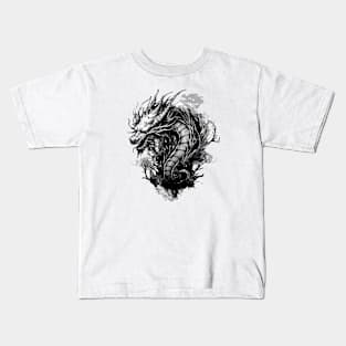 black dragon Kids T-Shirt